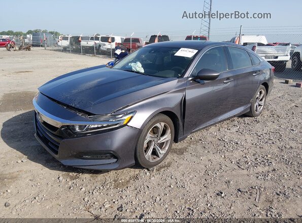 1HGCV1F48KA001992 2019 HONDA ACCORD Gray Vista tres cuartos delantera izquierda