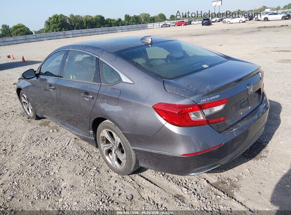 1HGCV1F48KA001992 2019 HONDA ACCORD Gray Trasero izquierdo