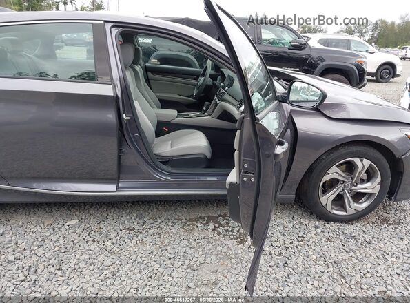 1HGCV1F48KA007372 2019 HONDA ACCORD Gray Widok wnętrza z przodu