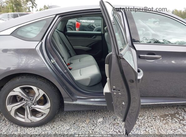 1HGCV1F48KA007372 2019 HONDA ACCORD Gray Widok naklejki z numerem VIN