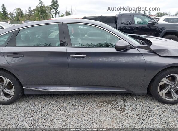 1HGCV1F48KA007372 2019 HONDA ACCORD Gray Widok wnętrza 360 stopni