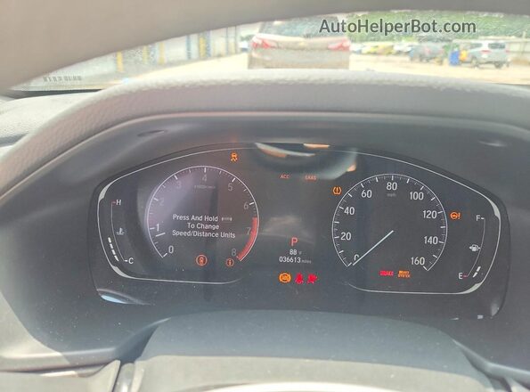 1HGCV1F48LA037862 2020 HONDA ACCORD Silver Vista del cuadro de instrumentos