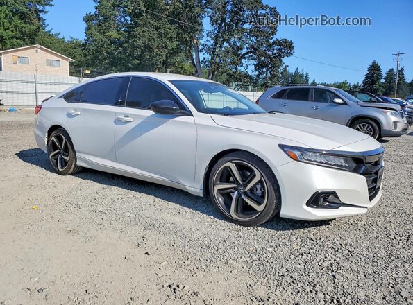 1HGCV1F48MA031609 2021 HONDA ACCORD White Delantero derecho