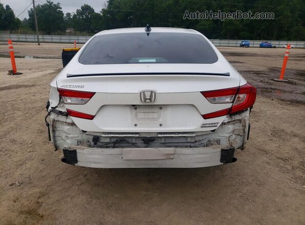 1HGCV1F48NA004881 2022 HONDA ACCORD Белый Вид сзади