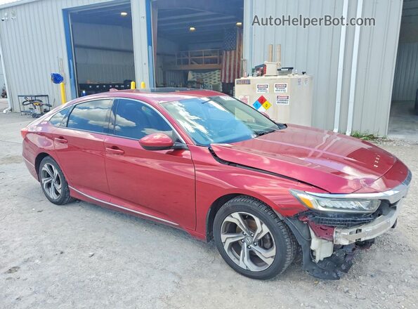 1HGCV1F49JA023496 2018 HONDA ACCORD Red წინა მარჯვენა
