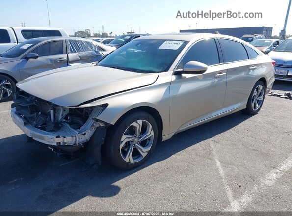 1HGCV1F49JA026916 2018 HONDA ACCORD Beige Przód lewy