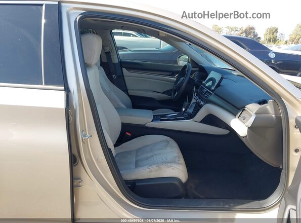 1HGCV1F49JA026916 2018 HONDA ACCORD Beige Widok wnętrza z przodu