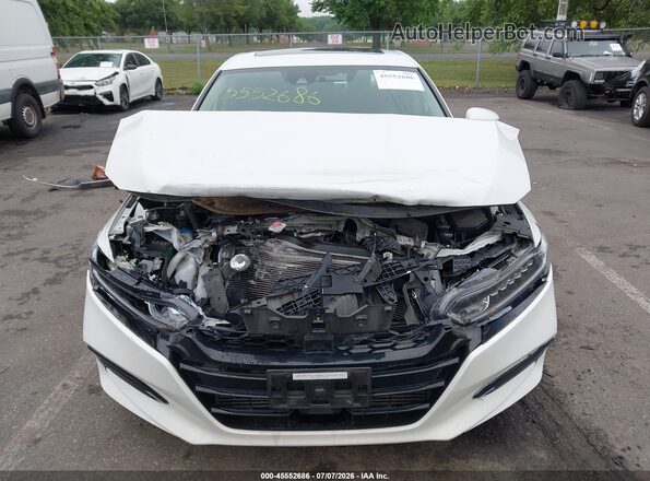 1HGCV1F49JA104868 2018 HONDA ACCORD White წინა ხედი
