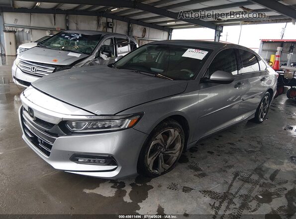 1HGCV1F49JA173494 2018 HONDA ACCORD Gray Przód lewy