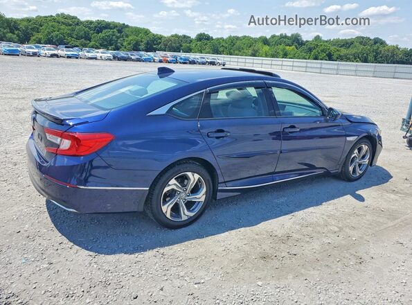 1HGCV1F49KA035407 2019 HONDA ACCORD Blue Trasero derecho