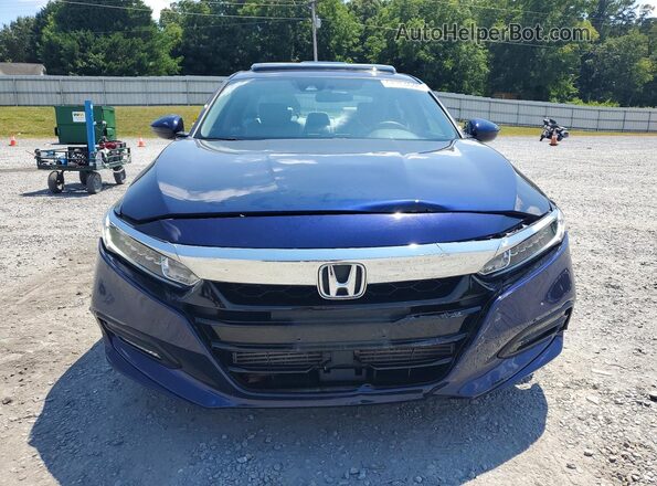 1HGCV1F49KA035407 2019 HONDA ACCORD Blue Vista frontal
