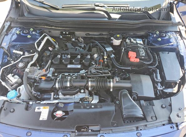 1HGCV1F49KA035407 2019 HONDA ACCORD Blue Vista interior trasera