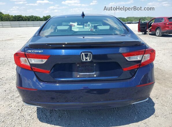 1HGCV1F49KA035407 2019 HONDA ACCORD Blue Vista trasera