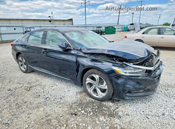 1HGCV1F49KA094568 2019 HONDA ACCORD Black Przód prawy