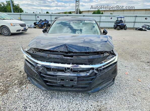 1HGCV1F49KA094568 2019 HONDA ACCORD Black Widok z przodu