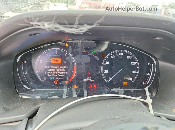 1HGCV1F49KA094568 2019 HONDA ACCORD Black Widok zestawu wskaźników