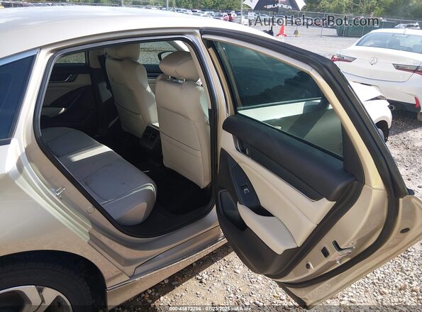 1HGCV1F49LA089601 2020 HONDA ACCORD Cream Widok naklejki z numerem VIN