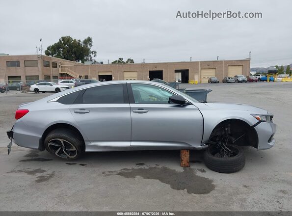 1HGCV1F49MA061962 2021 HONDA ACCORD Silver უკანა სალონის ხედი