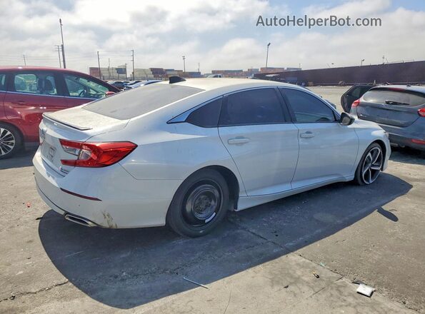 1HGCV1F49MA072380 2021 HONDA ACCORD Белый Задняя правая четверть
