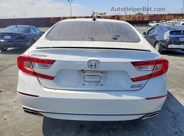 1HGCV1F49MA072380 2021 HONDA ACCORD Белый Вид сзади