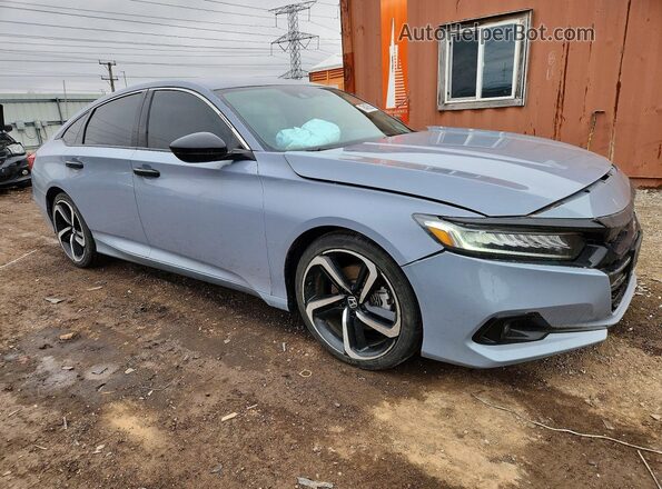 1HGCV1F49MA091477 2021 HONDA ACCORD Gray Առջևի աջ
