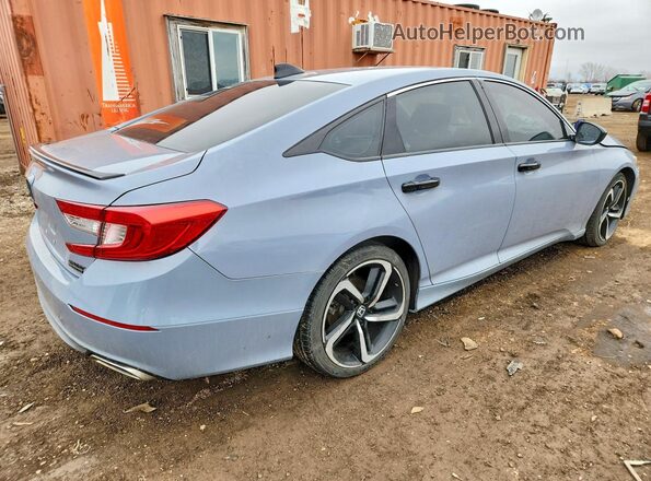1HGCV1F49MA091477 2021 HONDA ACCORD Gray Հետևի աջ