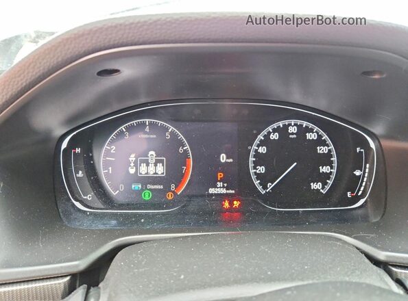 1HGCV1F49MA091477 2021 HONDA ACCORD Gray Սարքավորումների վահանակի տեսք