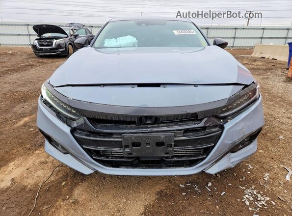 1HGCV1F49MA091477 2021 HONDA ACCORD Gray Դիմացի տեսք