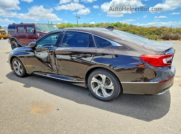 1HGCV1F4XJA076207 2018 HONDA ACCORD Brown უკანა მარცხენა
