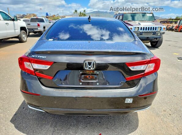 1HGCV1F4XJA076207 2018 HONDA ACCORD Brown უკანა ხედი