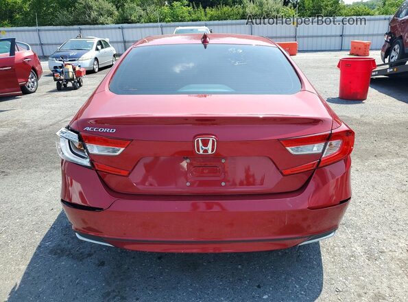 1HGCV1F4XJA223108 2018 HONDA ACCORD Красный Вид сзади