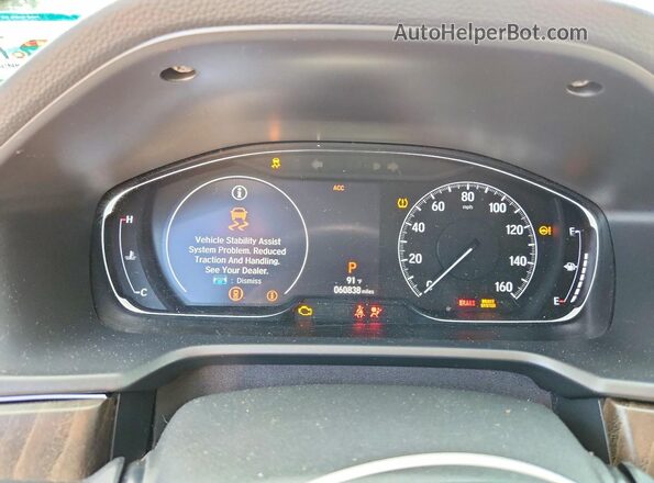 1HGCV1F4XJA223108 2018 HONDA ACCORD Красный Вид щитка приборов