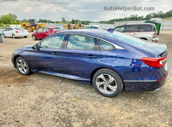 1HGCV1F4XJA226493 2018 HONDA ACCORD Синий Задняя левая четверть