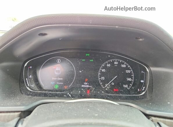 1HGCV1F4XJA226493 2018 HONDA ACCORD Синий Вид щитка приборов
