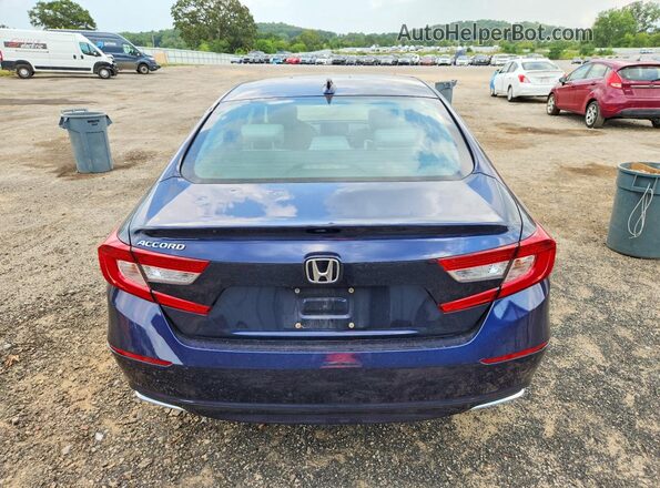 1HGCV1F4XJA226493 2018 HONDA ACCORD Синий Вид сзади