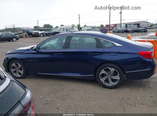 1HGCV1F4XJA242726 2018 HONDA ACCORD Dark Blue Панорамный вид салона 360°