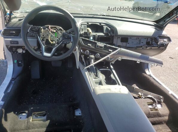 1HGCV1F4XKA129263 2019 HONDA ACCORD Silver Առջևի վահանակի տեսք