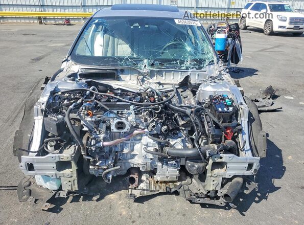 1HGCV1F4XKA129263 2019 HONDA ACCORD Silver Դիմացի տեսք