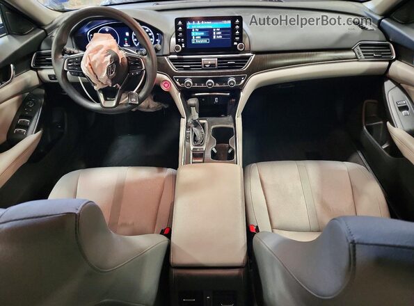 1HGCV1F4XLA140832 2020 HONDA ACCORD Blue Вид панелі приладів