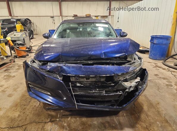 1HGCV1F4XLA140832 2020 HONDA ACCORD Blue Вид спереду