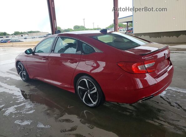 1HGCV1F4XMA049092 2021 HONDA ACCORD Red Tył lewy