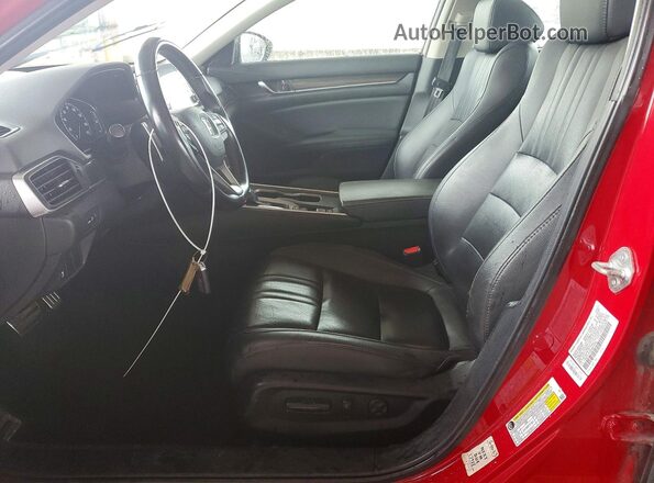 1HGCV1F4XMA049092 2021 HONDA ACCORD Red Widok wnętrza z przodu