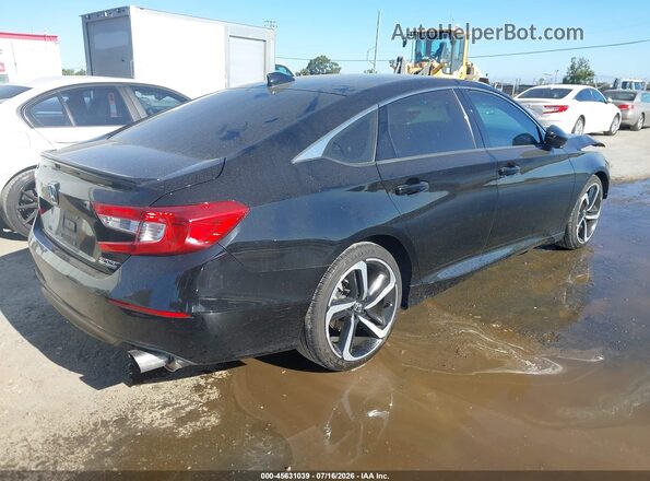 1HGCV1F4XMA101689 2021 HONDA ACCORD Black უკანა მარჯვენა