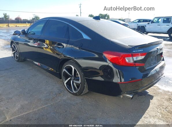 1HGCV1F4XMA101689 2021 HONDA ACCORD Black უკანა მარცხენა