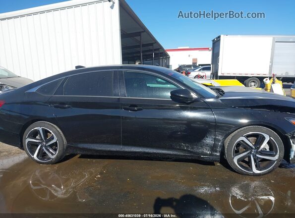1HGCV1F4XMA101689 2021 HONDA ACCORD Black სალონის 360-გრადუსიანი ხედი