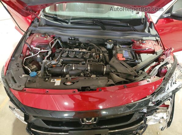 1HGCV1F4XNA058862 2022 HONDA ACCORD Red Вид задньої частини салону