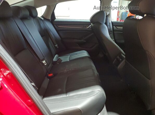 1HGCV1F4XNA058862 2022 HONDA ACCORD Red Вид задніх сидінь