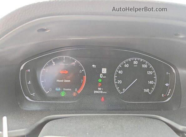 1HGCV1F4XNA062149 2022 HONDA ACCORD Gray ხელსაწყოთა პანელის ხედი