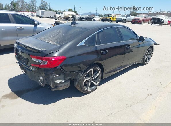 1HGCV1F4XNA082319 2022 HONDA ACCORD Black უკანა მარჯვენა