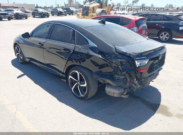 1HGCV1F4XNA082319 2022 HONDA ACCORD Black უკანა მარცხენა